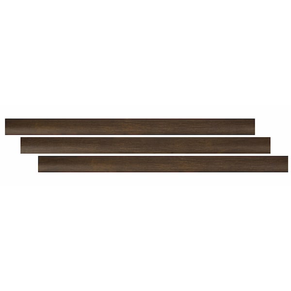 Ackland 0.75 in. T x 94 in. L x 0.63 in. W Rustic Walnut Luxury Vinyl Flooring Trim Quarter Round AKVTVRUWA-QR - main